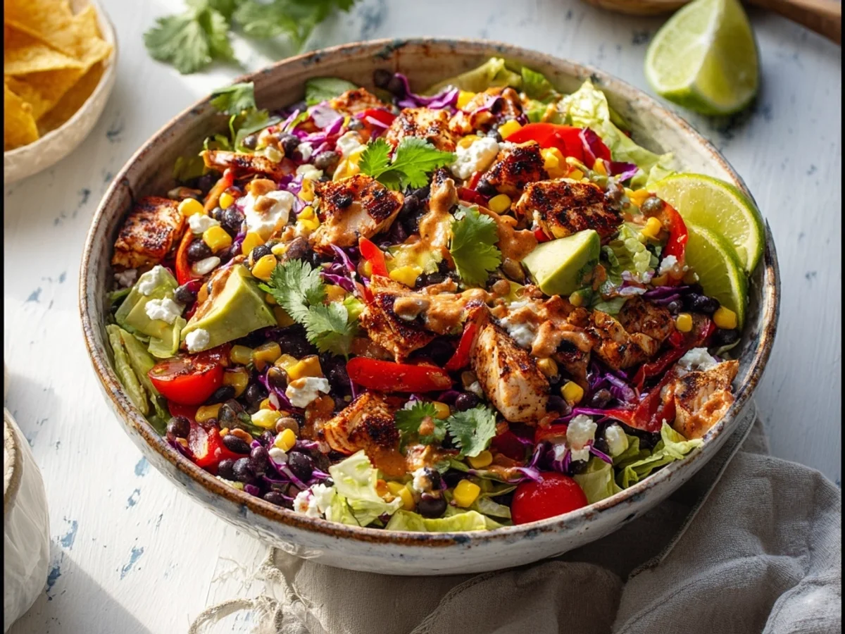Spicy Chipotle Chicken Chopped Salad: Fresh & Flavorful - Featured Image