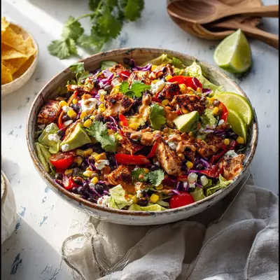 Spicy Chipotle Chicken Chopped Salad: Fresh & Flavorful