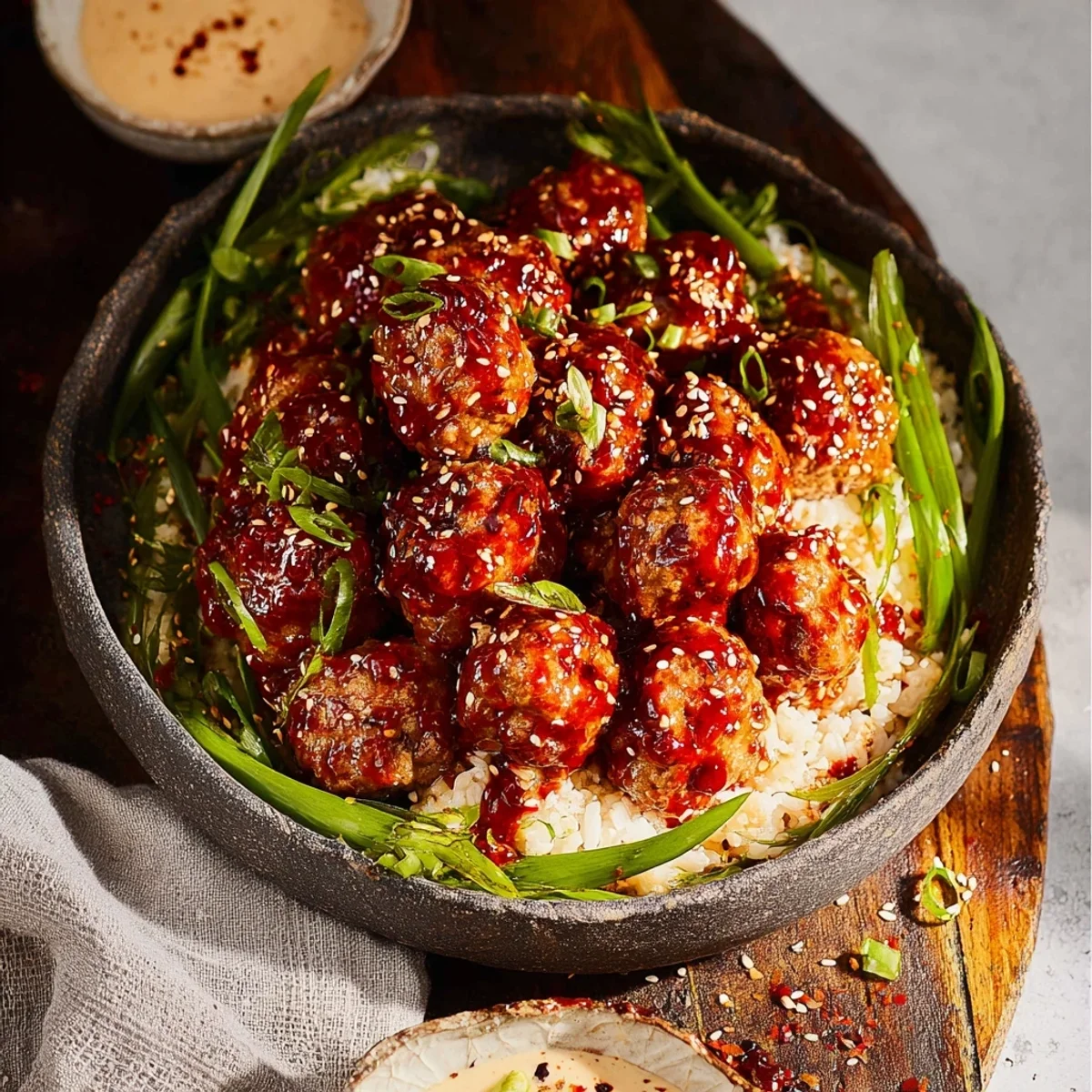 Spicy Firecracker Meatballs: Zesty Kick & Sweet Glaze