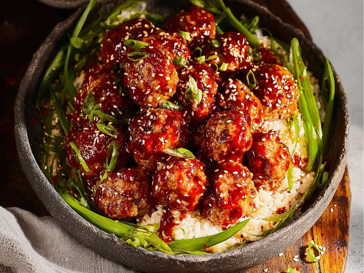 Spicy Firecracker Meatballs: Zesty Kick & Sweet Glaze - Featured Image