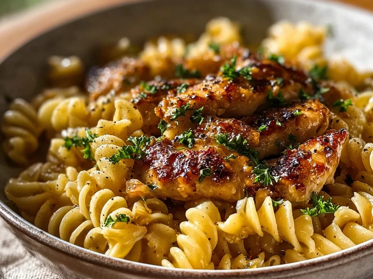 Spicy-Sweet Honey Pepper Chicken Pasta Dinner - Featured Image