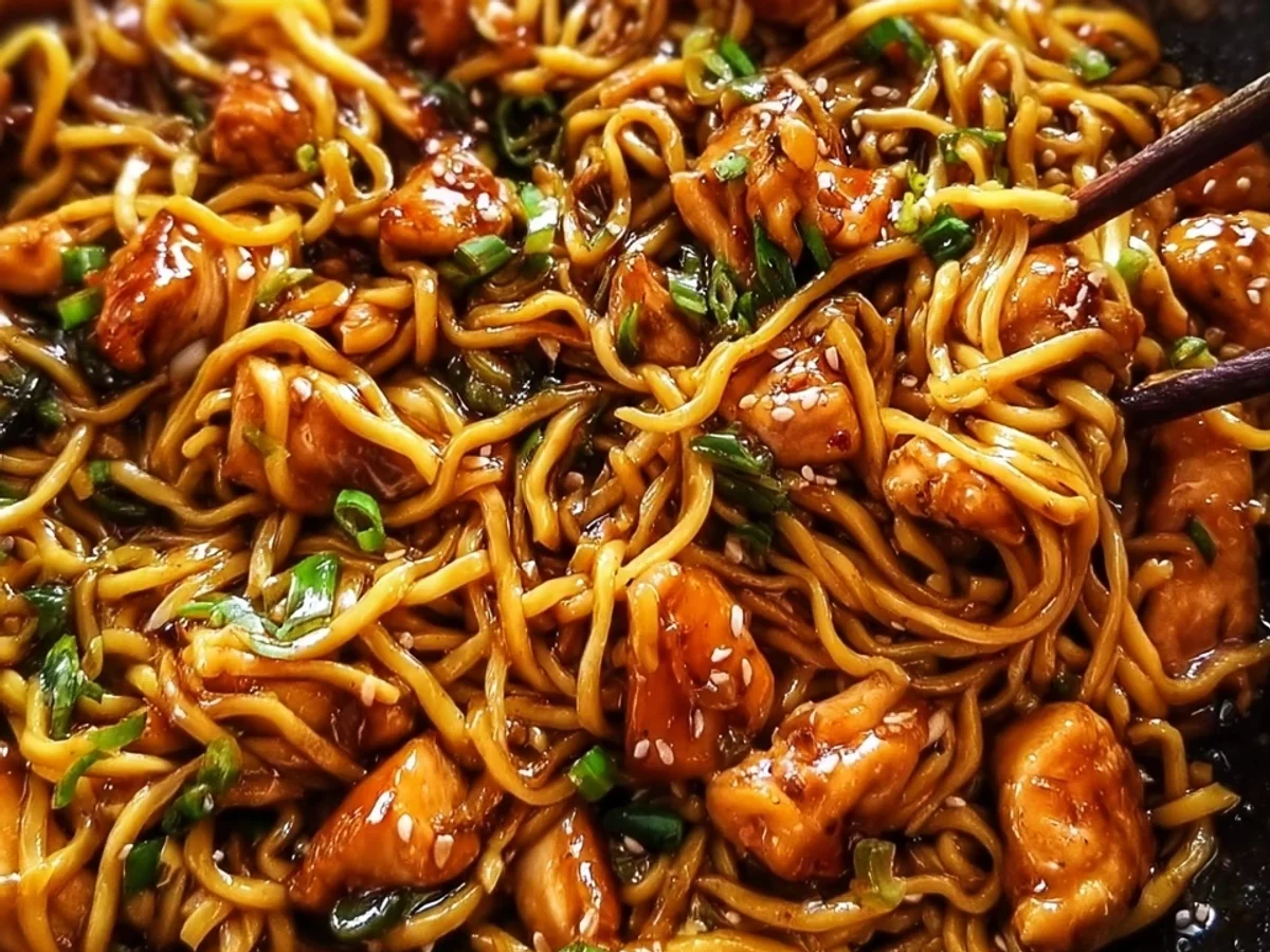 Sticky Garlic Chicken Noodles: Easy Weeknight Recipe - Featured Image