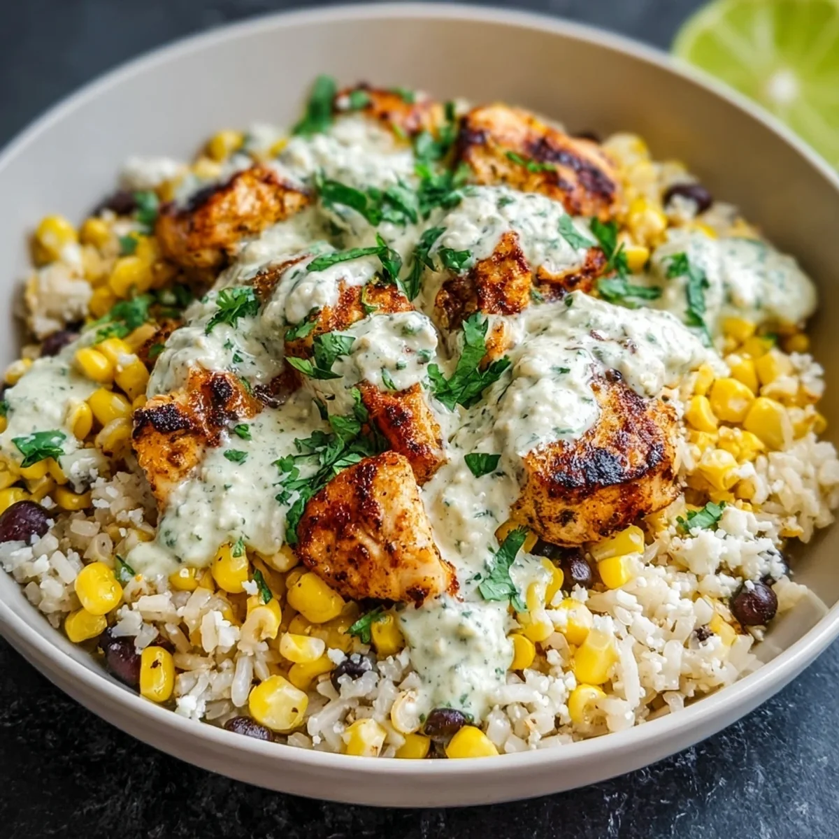 Street Corn Chicken Bowl: 40g Protein in 30 Mins