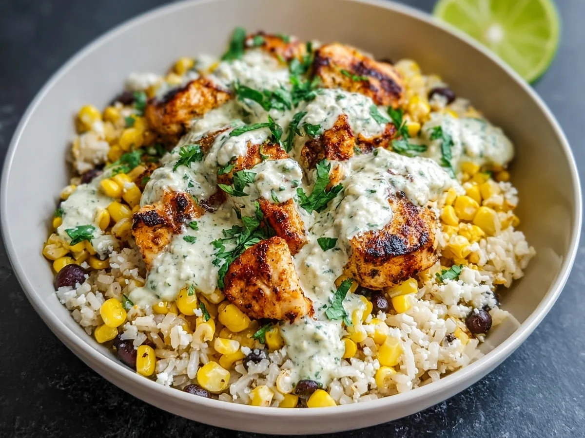 Street Corn Chicken Bowl: 40g Protein in 30 Mins - Featured Image