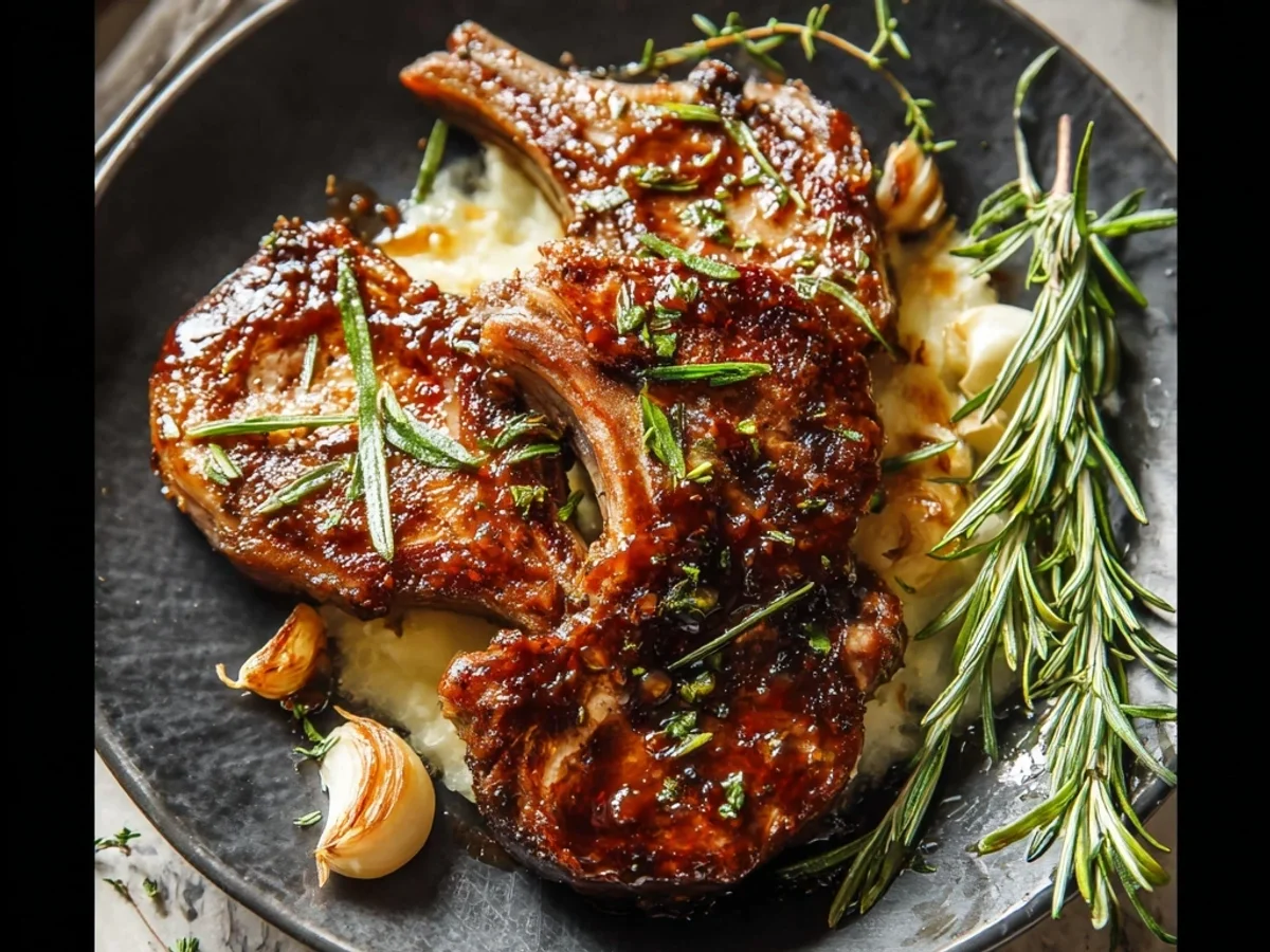 Sweet & Savory Brown Sugar Lamb Chops Recipe - Featured Image
