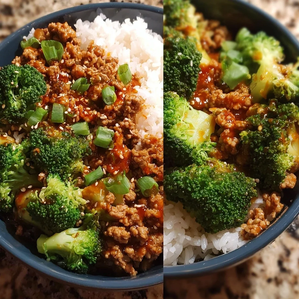 Sweet & Spicy Ground Turkey Broccoli Bowls