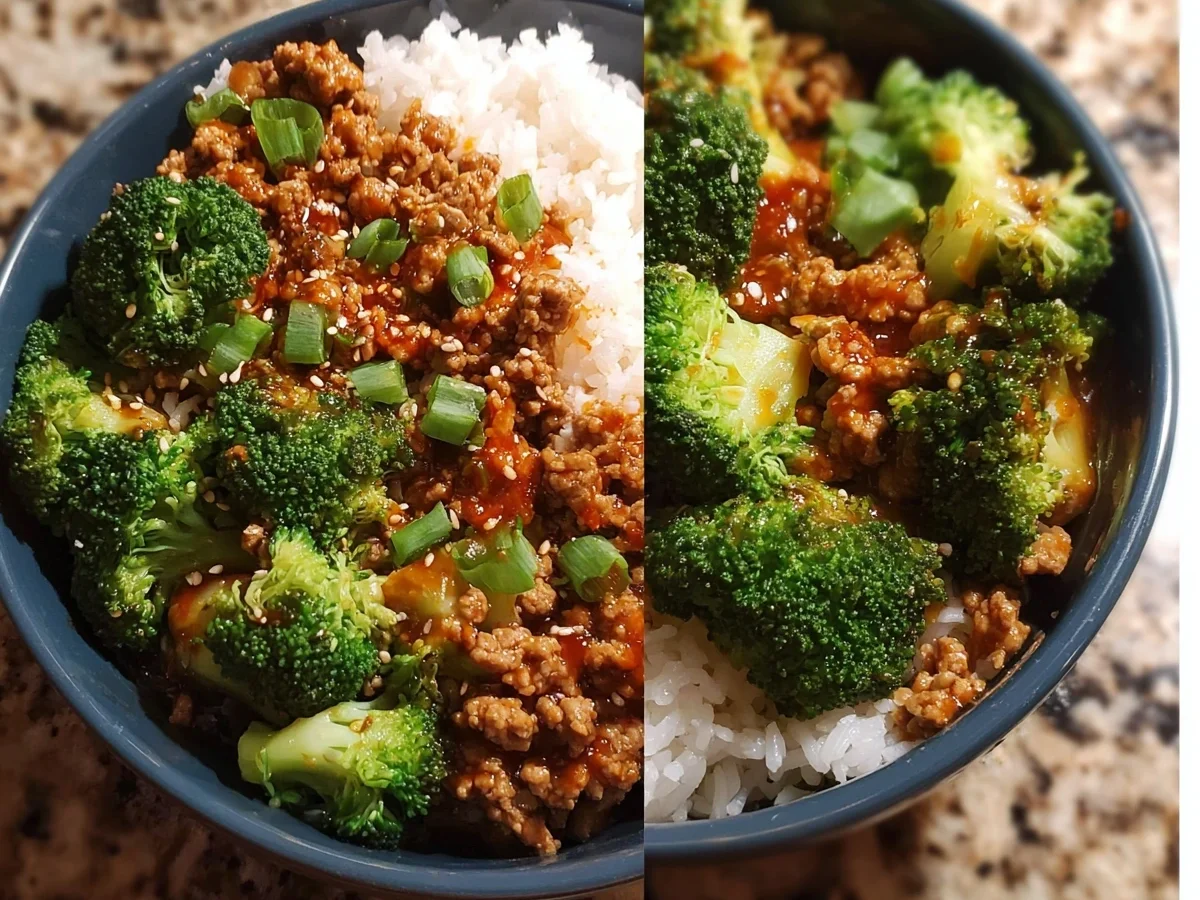 Sweet & Spicy Ground Turkey Broccoli Bowls - Featured Image