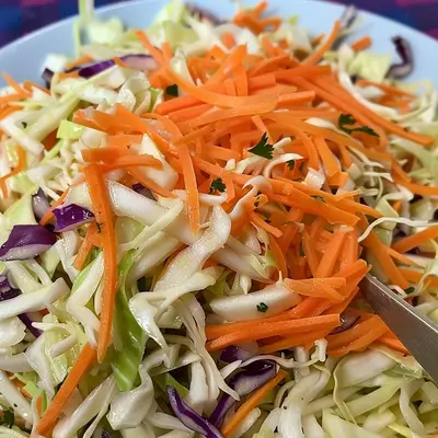 Tangy Classic Vinegar Oil Coleslaw Recipe