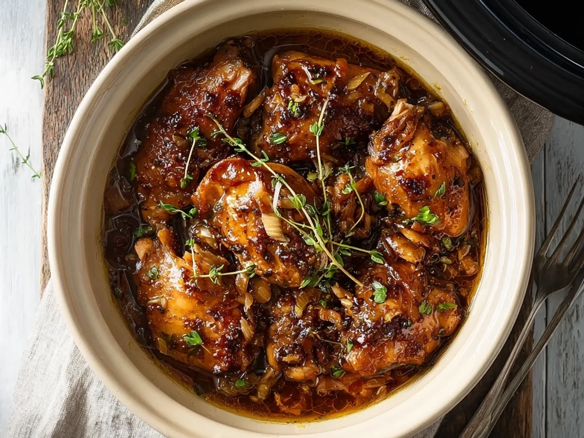 Tender Crock Pot Apple Juice Chicken for Weeknights - Featured Image