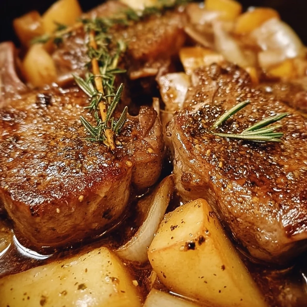 Tender Crock Pot Apple Lamb Chops for Easy Dinners