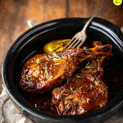 Tender Crock Pot Mississippi Lamb Chops