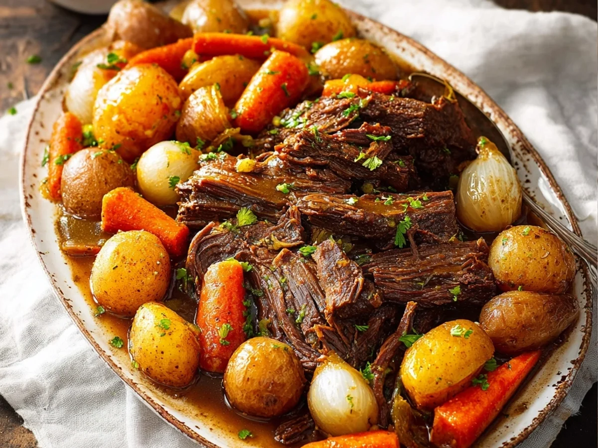 Tender Crock Pot Pot Roast for Simple Dinners - Featured Image
