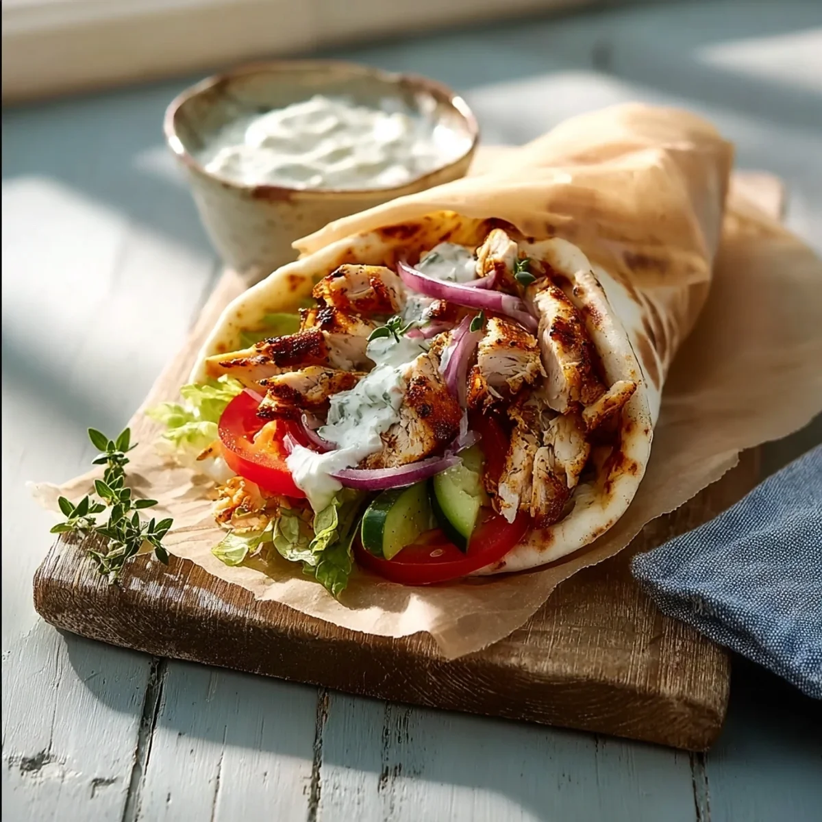 Tender Greek Chicken Gyros: An Authentic Recipe
