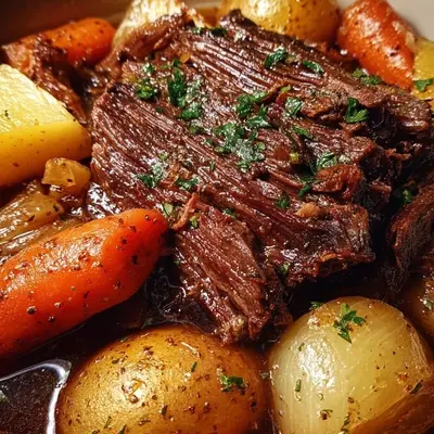 Tender Pot Roast Slow Cooker Dinner Recipe