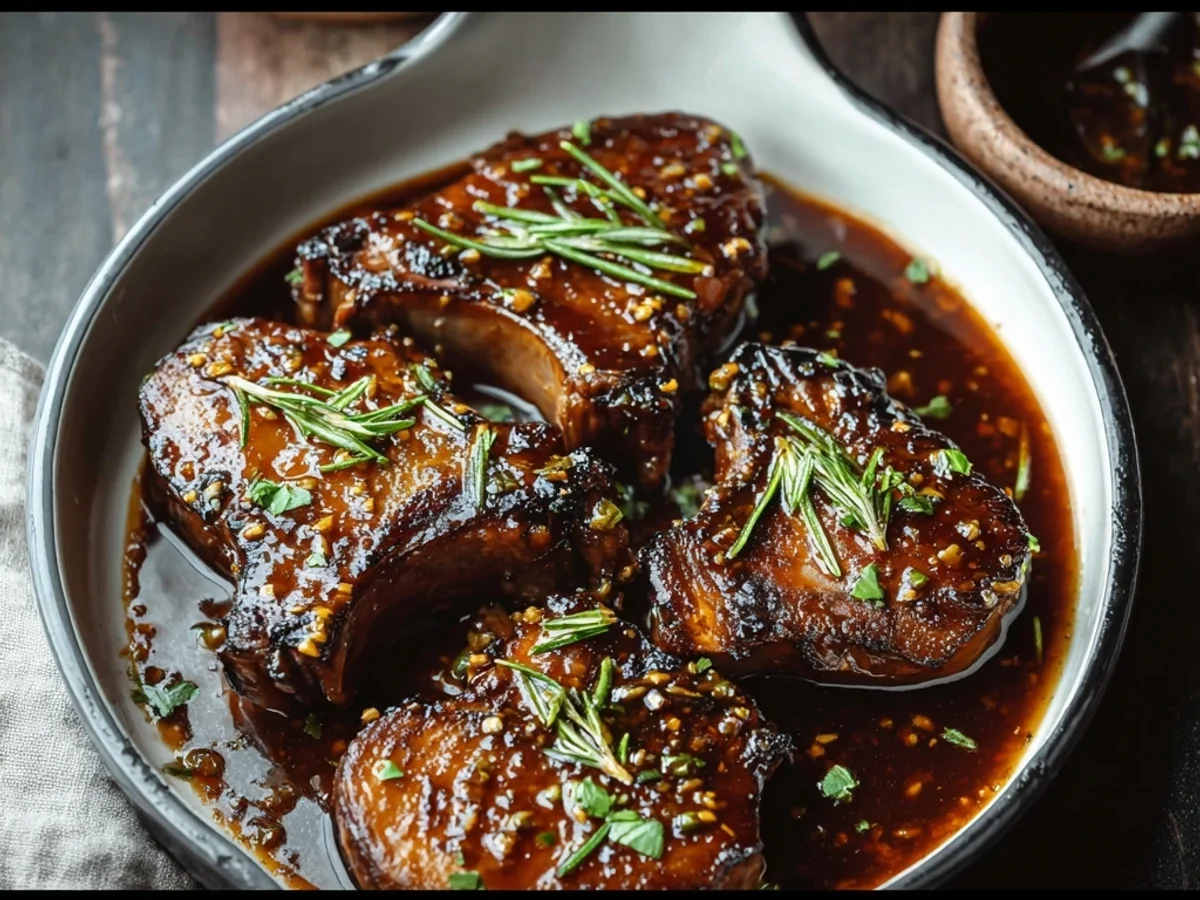 Tender Slow Cooker Honey Garlic Lamb Chops - Featured Image