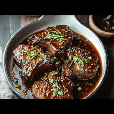Tender Slow Cooker Honey Garlic Lamb Chops