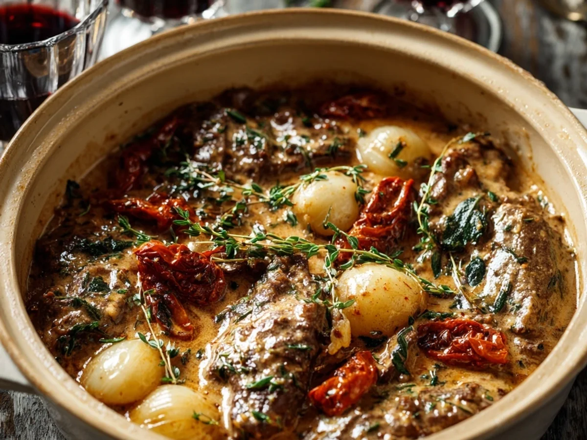 Tender Slow Cooker Valentine's Beef - Featured Image