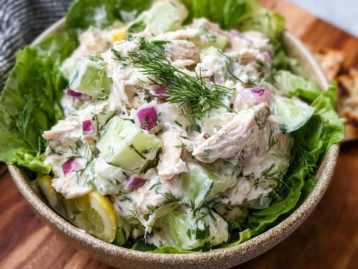 Tzatziki Chicken Salad: Refreshing, High Protein Meal - Featured Image