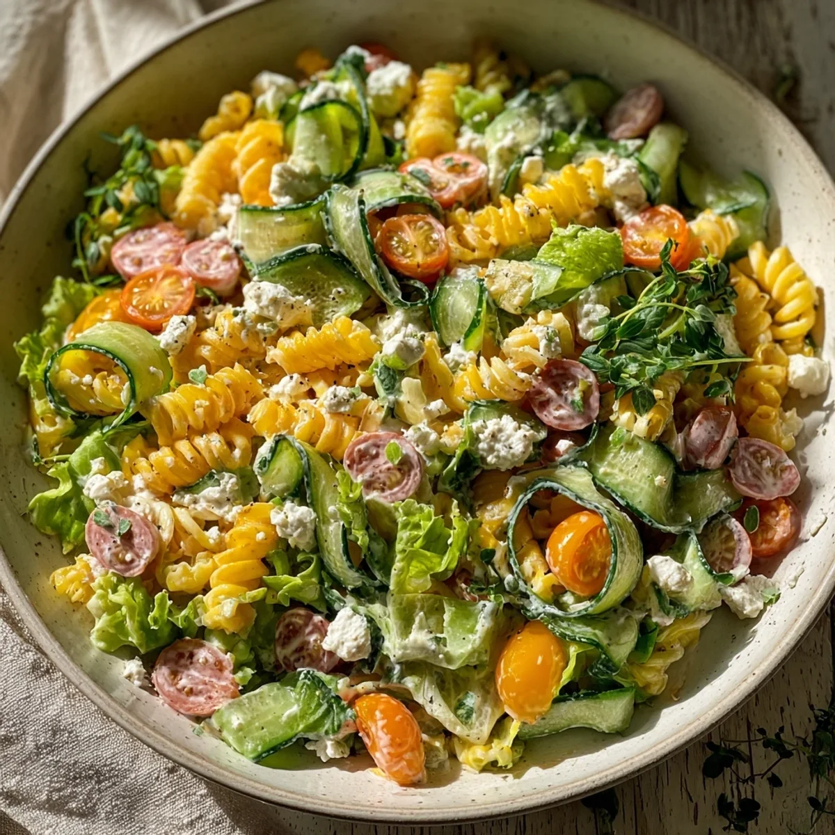 Vibrant Mediterranean Refreshing Cold Salad Recipe