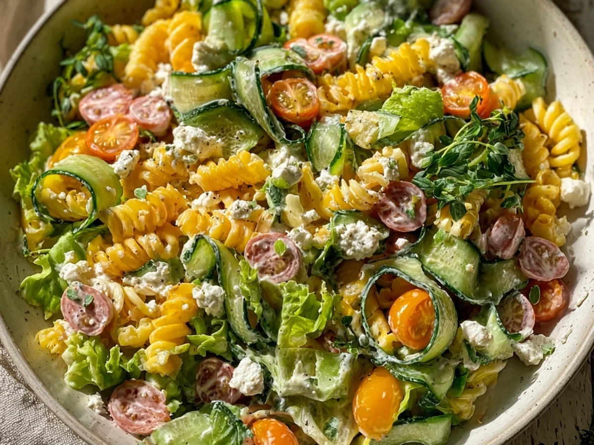 Vibrant Mediterranean Refreshing Cold Salad Recipe - Featured Image