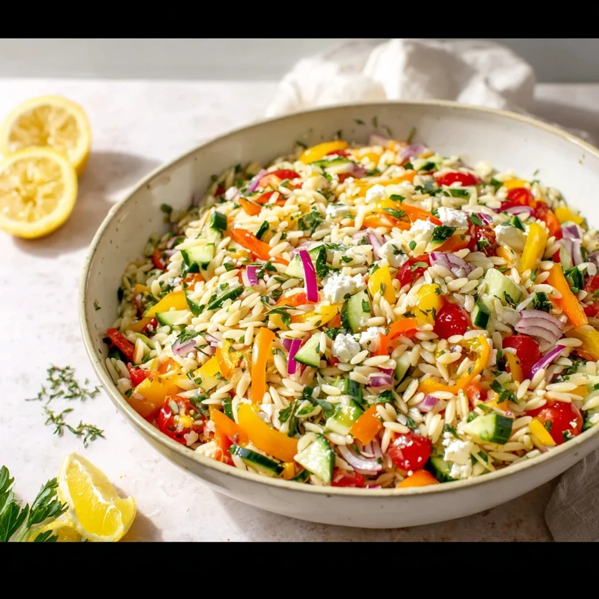 Vibrant Rainbow Orzo Salad Recipe: A Fresh Summer Favorite