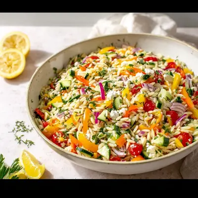 Vibrant Rainbow Orzo Salad Recipe: A Fresh Summer Favorite