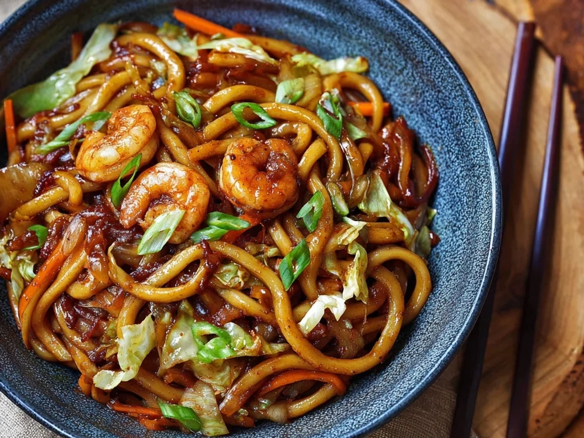 Yaki Udon with Shrimps: Speedy Noodle Stir-fry Delight - Featured Image
