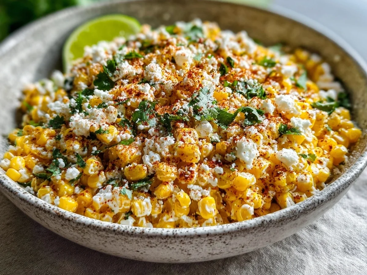 Zesty Mexican Street Corn Salad: Tangy & Creamy - Featured Image