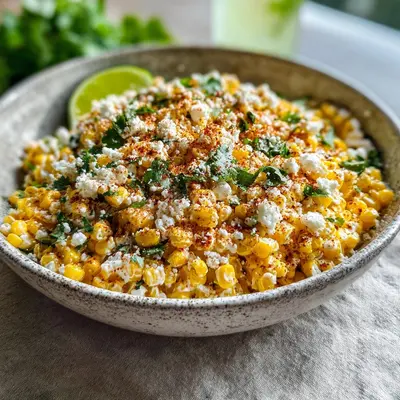 Zesty Mexican Street Corn Salad: Tangy & Creamy